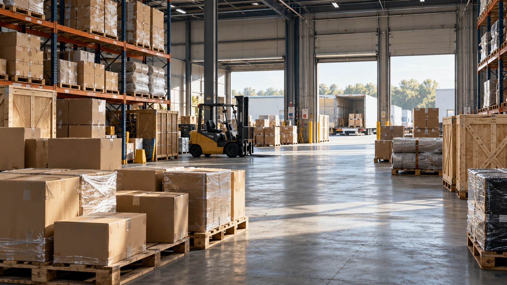 General goods and industrial products prepared for distribution